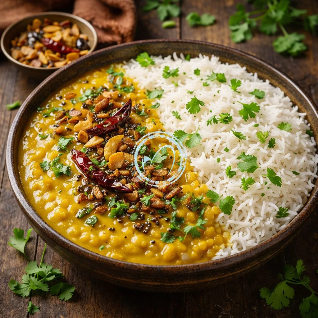 Dal Tadka with Basmati Rice