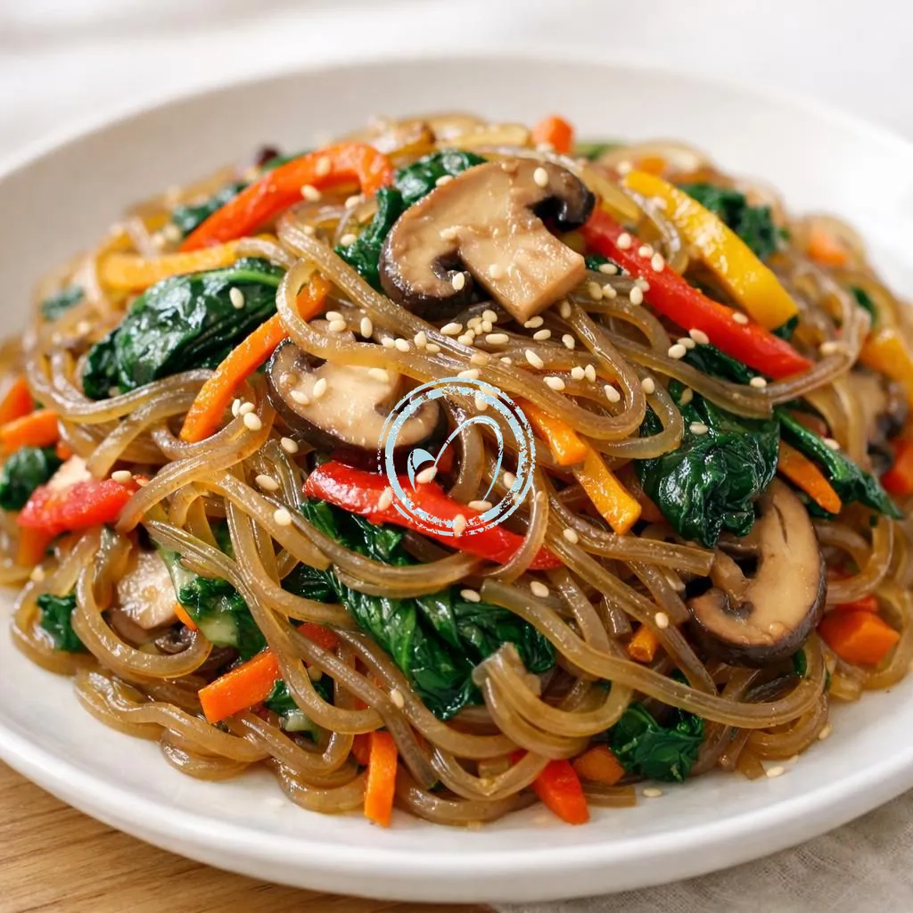 Japchae (Sweet Potato Glass Noodles)