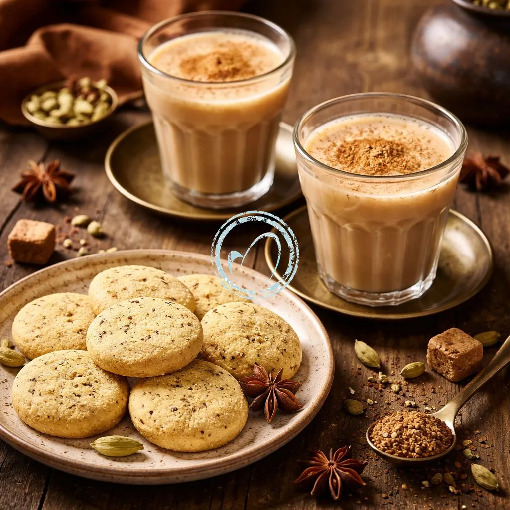 Masala Chai with Cardamom Biscuits