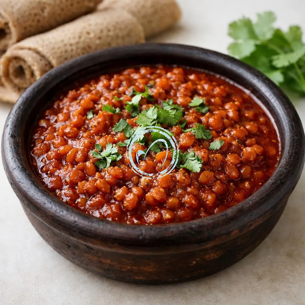Misir Wot (Spiced Red Lentil Stew)
