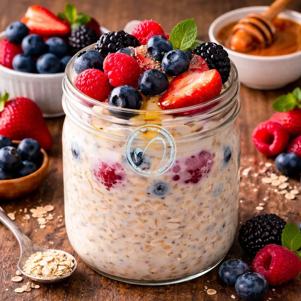 Overnight Oats with Berries