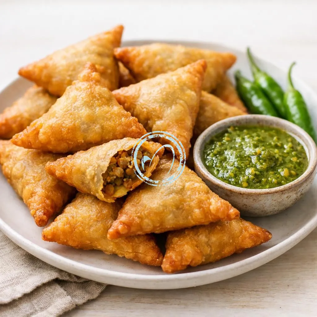 Sambusa (Lentil Stuffed Pastries)